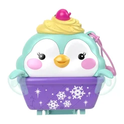 New Cofanetto Dolce Pinguino, Playset Da Viaggio Con Esterno Interattivo, 2 Micro Bambole E 12 Accessori Inclusi Mini Dolls