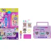 Disco Dance Fashion Reveal, Playset Da Viaggio A Forma Di Stereo Portatile Con Bambola E Accessori Inclusi Mini Dolls