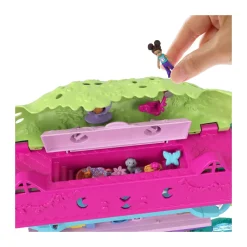 Best Pollyville Casa Sull'Albero Dei Cuccioli, Playset A 5 Piani, 15+ Pezzi Gioco: 2 Bambole, Veicolo, 4 Animali E Accessori, Giocattolo Per Bambini 4+ Anni Mini Dolls