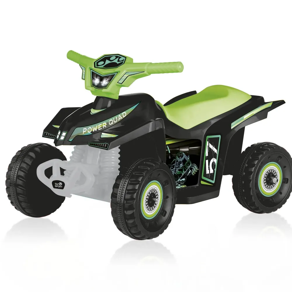 Sale Quad Elettrico Per Bambini Grandi Ruote, Stabilita E Guida Realistica Fino A 2,7 Km/H Peso Massimo Supportato 50 Kg Disponibile In Due Varianti Cavalcabili Elettrici