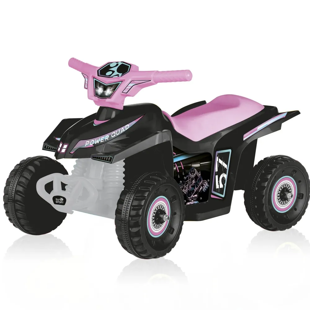 Sale Quad Elettrico Per Bambini Grandi Ruote, Stabilita E Guida Realistica Fino A 2,7 Km/H Peso Massimo Supportato 50 Kg Disponibile In Due Varianti Cavalcabili Elettrici
