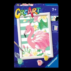 Clearance Ravensburger Per Bambini, Kit Per Dipingere Con I Numeri, 7+, Serie E, Fenicottero Kit Artistici E Pittura