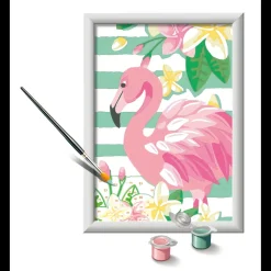 Clearance Ravensburger Per Bambini, Kit Per Dipingere Con I Numeri, 7+, Serie E, Fenicottero Kit Artistici E Pittura