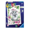 Ravensburger Per Bambini, Kit Per Dipingere Con I Numeri, 9+, Serie D, Sweet Koala Kit Artistici E Pittura