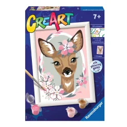 Clearance Ravensburger Per Bambini, Kit Per Dipingere Con I Numeri, 7+, Serie E, Bambi Kit Artistici E Pittura