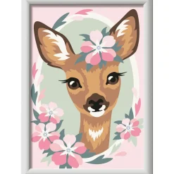 Clearance Ravensburger Per Bambini, Kit Per Dipingere Con I Numeri, 7+, Serie E, Bambi Kit Artistici E Pittura