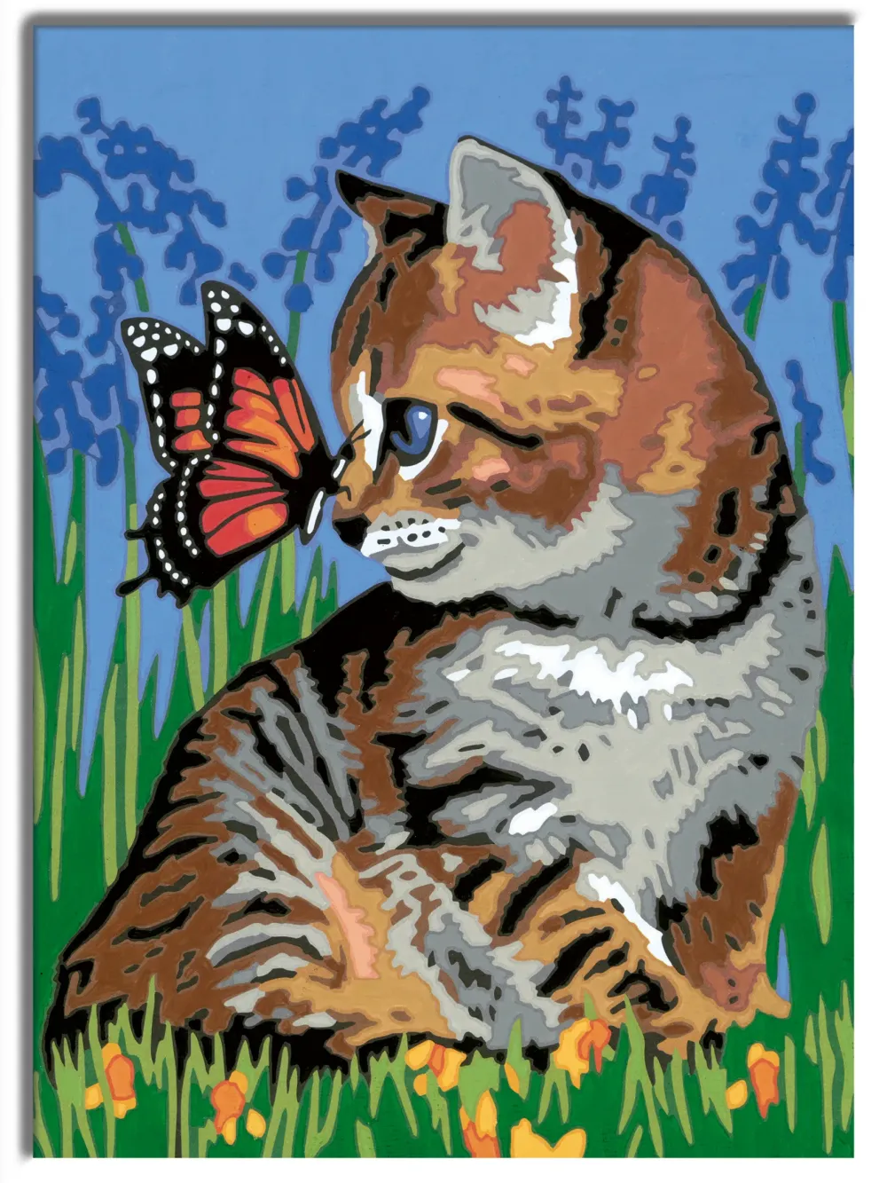 Discount Ravensburger Per Bambini, Kit Per Dipingere Con I Numeri, 9+, Serie D, Gattino E Farfalla Kit Artistici E Pittura