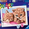 Hot Ravensburger Serie E: Gattini Rossi, Kit Per Dipingere Con I Numeri, Contiene Una Tavola Prestampata, Pennello, Colori E Accessori, Gioco Creativo Per Bambini 9+ Anni Kit Artistici E Pittura