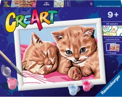 Hot Ravensburger Serie E: Gattini Rossi, Kit Per Dipingere Con I Numeri, Contiene Una Tavola Prestampata, Pennello, Colori E Accessori, Gioco Creativo Per Bambini 9+ Anni Kit Artistici E Pittura