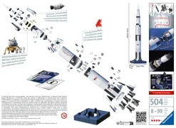 Online Apollo Saturn V Rocket, Razzo Spaziale, 440 Pezzi, 8+ Anni Puzzle 3D