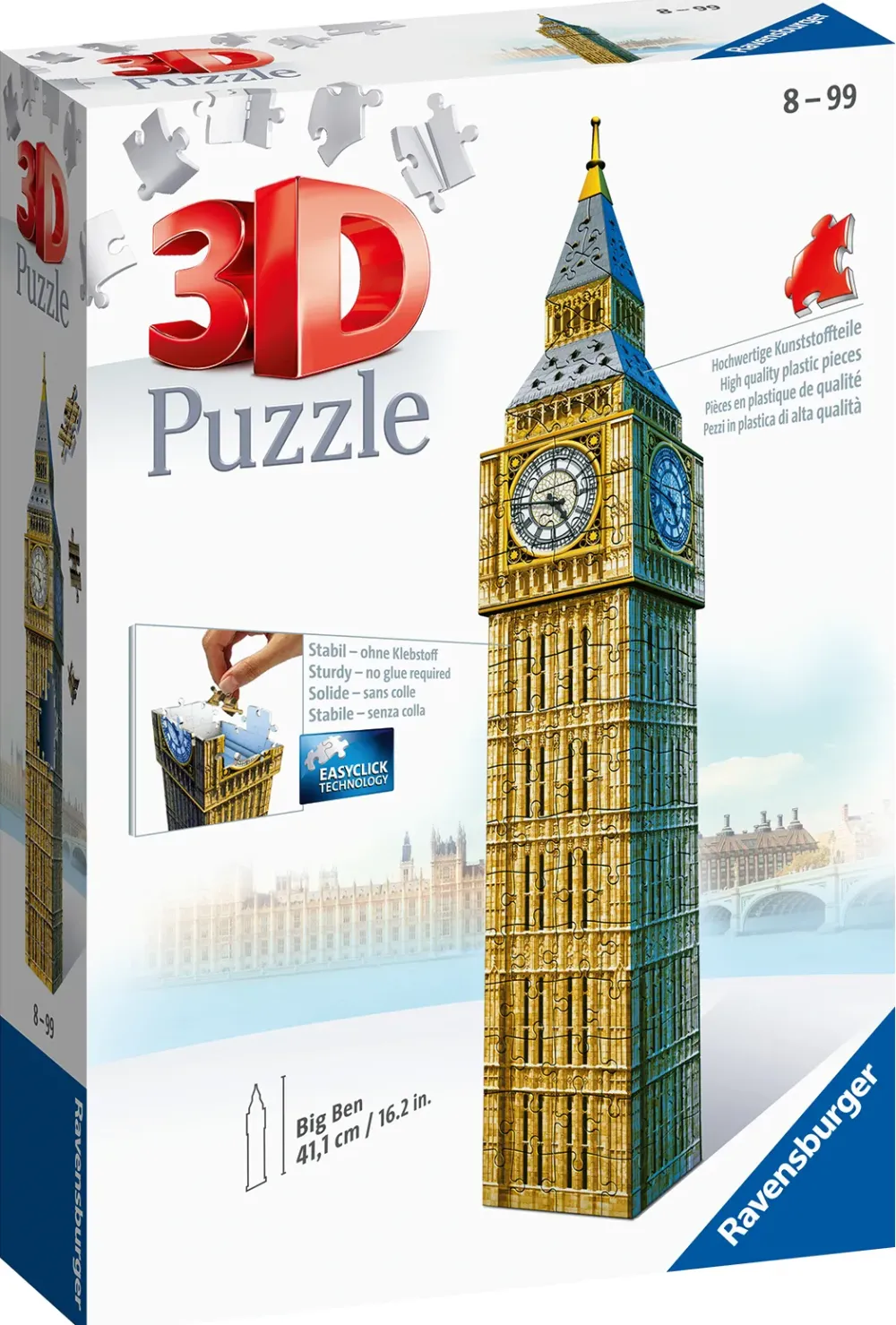 Clearance Big Ben, Londra, 216 Pezzi, 10+ Anni Puzzle 3D