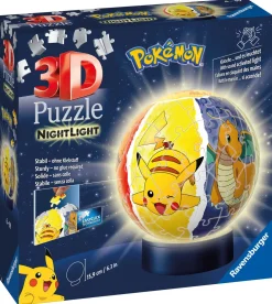 Outlet Nightlamp Pokemon, Night Lamp, 72 Pezzi, 6+ Anni Puzzle 3D