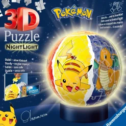 Outlet Nightlamp Pokemon, Night Lamp, 72 Pezzi, 6+ Anni Puzzle 3D