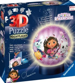 New Nightlamp Gabby'S Dollhouse, Night Lamp, 72 Pezzi, 6+ Anni Puzzle 3D