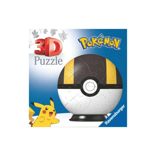 Best Ravensburger 3D Puzzle Pokeball Nera E Gialla, 54 Pezzi, 6+ Anni Puzzle 3D