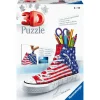 Outlet Portapenne Sneaker Usa Flag Edition, 108 Pezzi, 8+ Anni Puzzle 3D