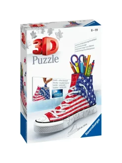 Outlet Portapenne Sneaker Usa Flag Edition, 108 Pezzi, 8+ Anni Puzzle 3D