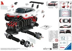 Porsche 911 Gt3 Cup, Veicolo, 108 Pezzi, 10+ Anni Puzzle 3D