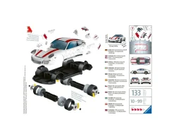 Sale 3D Puzzle Porsche 911, Veicolo, 108 Pezzi, 10+ Anni Puzzle 3D