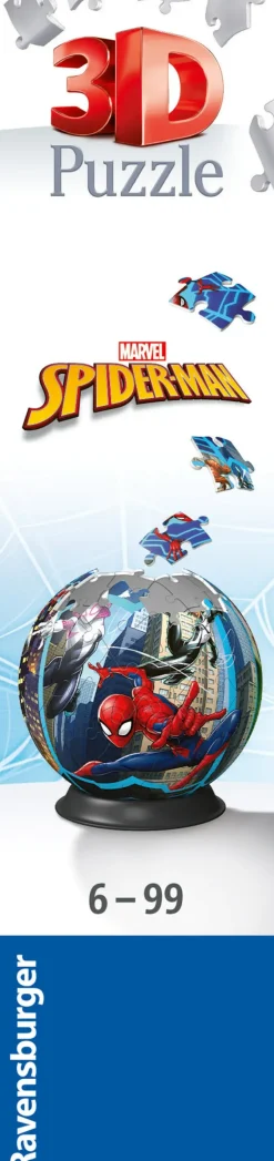 Puzzle Ball Spiderman, 72 Pezzi, 6+ Anni Puzzle 3D