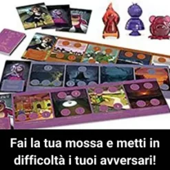 New Disney Villainous Bigger&Badder, Gioco Di Strategia, Gioco Da Tavolo 2-3 Giocatori, 10+ Anni Giochi Di Strategia