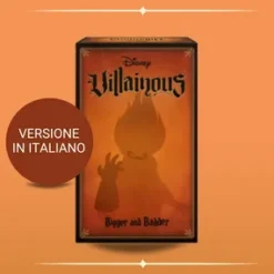 New Disney Villainous Bigger&Badder, Gioco Di Strategia, Gioco Da Tavolo 2-3 Giocatori, 10+ Anni Giochi Di Strategia