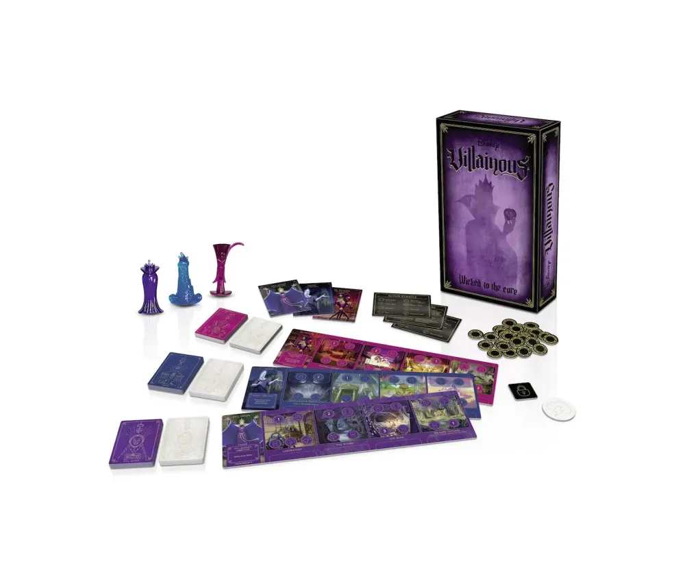 Sale Disney Villainous Wicked To The Core, Gioco Di Strategia, Gioco Da Tavolo 2-3 Giocatori, 10+ Anni Giochi Di Strategia