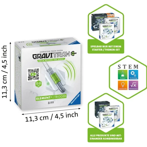 Clearance Ravensburger Power Element Trigger, Gioco Innovativo Ed Educativo Stem, 8+ Anni, Estensione Giochi Di Strategia