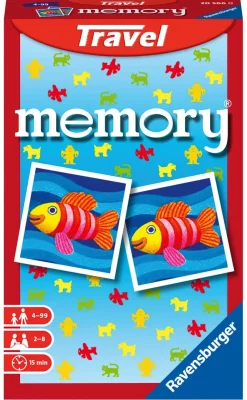 Hot Mini Memory Travel, Gioco Da Tavolo Tascabile, 2-4 Giocatori, 8+ Anni Giochi Tascabili E Da Viaggio
