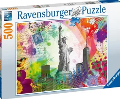 Online Puzzle Cartolina Di New York, 500 Pezzi, Puzzle Adulti Puzzle 500 Pezzi