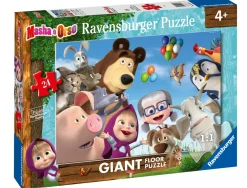 Puzzle Masha E Orso, Collezione 24 Giant Pavimento, 24 Pezzi, Eta Raccomandata 3+ Anni Puzzle Per Bambini