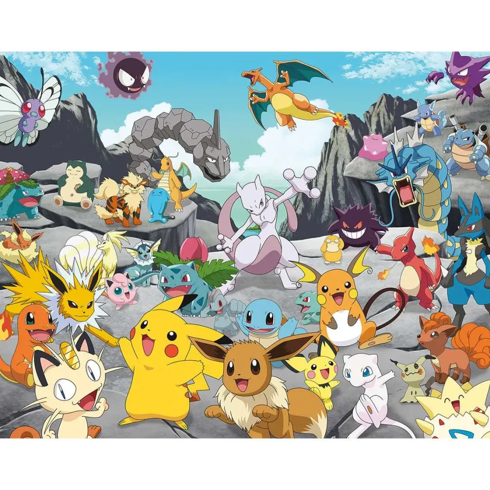 Puzzle Per Adulti 1500 Pezzi Pokemon Dimensione Puzzle: 80 60 Cm. Puzzle 1000 Pezzi
