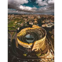Outlet Puzzle Per Adulti 1000 Pezzi Roma Colosseo Dimensione Puzzle: 50 70 Cm Formato Verticale Puzzle 1000 Pezzi