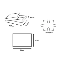 Outlet Puzzle Per Adulti 1000 Pezzi Roma Colosseo Dimensione Puzzle: 50 70 Cm Formato Verticale Puzzle 1000 Pezzi