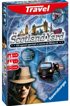 Outlet Scotland Yard Travel Edition, Gioco Da Tavolo Tascabile, 2-4 Giocatori, 8+ Anni Giochi Tascabili E Da Viaggio