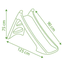 Scivolo Xs Water Fun: Divertimento Acquatico Per Bambini Con Sistema Di Innesto Tubo Irrigazione, 90 Cm Di Scivolata Scivoli