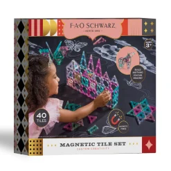 Outlet Set Costruzioni Magnetiche Rosa Da 43 Pezzi Costruzioni In Metallo