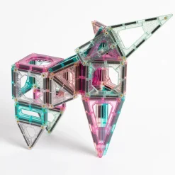 Outlet Set Costruzioni Magnetiche Rosa Da 43 Pezzi Costruzioni In Metallo