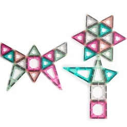 Outlet Set Costruzioni Magnetiche Rosa Da 43 Pezzi Costruzioni In Metallo