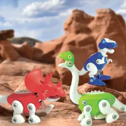 Set Dinosauri Da Costruzione 56 Pezzi Discovery Toys Giochi Stem