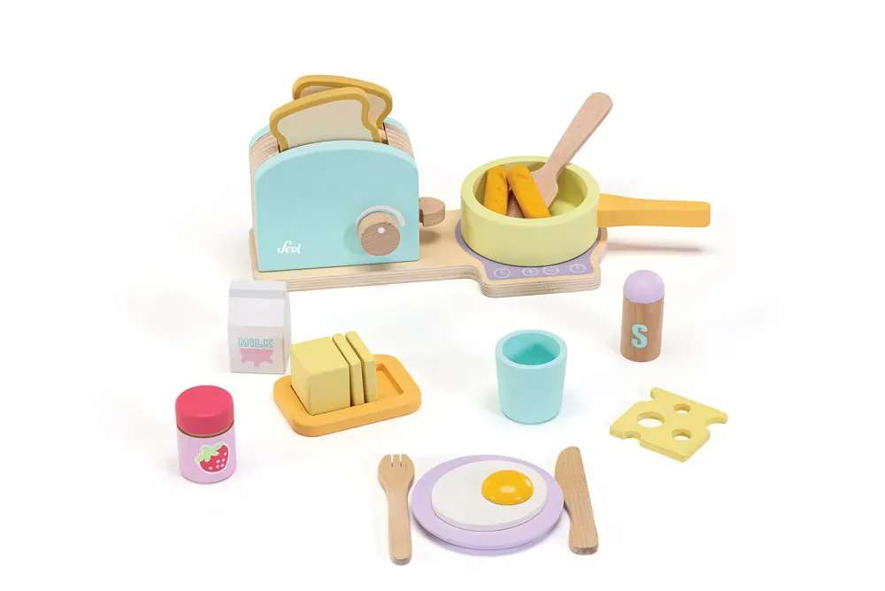 Sevi Set Prima Colazione (21 Pz) Giochi Di Imitazione In Legno