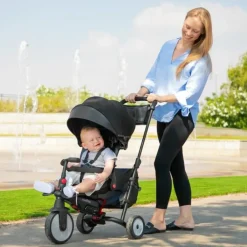 Smartrike Str7 7 In 1 Nero Tricicli E Balance Bikes