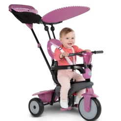 New Smartrike Vanilla 4 In 1 Triciclo Per Bambini Dai 15 Mesi Con Maniglione Direzionale Touch Steering E Equipaggiamento Di Sicurezza Rosa Tricicli E Balance Bikes