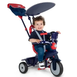 Outlet Smartrike Vanilla 4 In 1 Triciclo Per Bambini Dai 15 Mesi Con Maniglione Direzionale Touch Steering E Equipaggiamento Di Sicurezza Blu Navy Tricicli E Balance Bikes