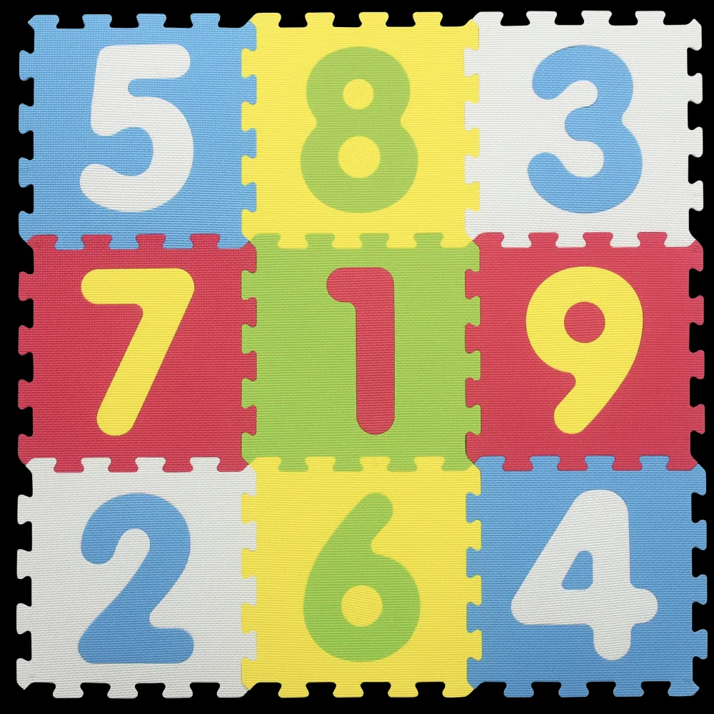 Tappeto Puzzle Numeri 9Pz Palestrine E Tappeti Gioco