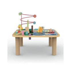 Discount Tavolino Multi Attivita' Con Animali Della Foresta Giochi Educativi In Legno