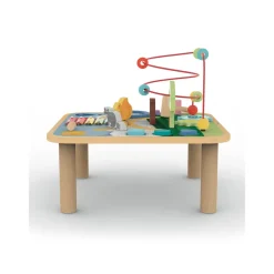 Discount Tavolino Multi Attivita' Con Animali Della Foresta Giochi Educativi In Legno