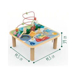 Discount Tavolino Multi Attivita' Con Animali Della Foresta Giochi Educativi In Legno