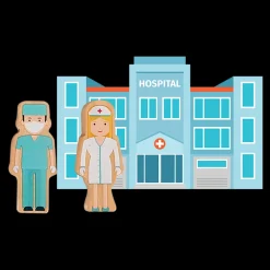 Hot Trenino City Veicoli In Legno