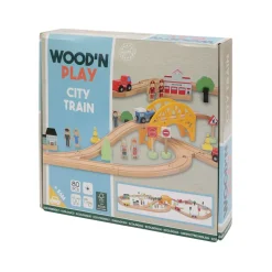 Hot Trenino City Veicoli In Legno